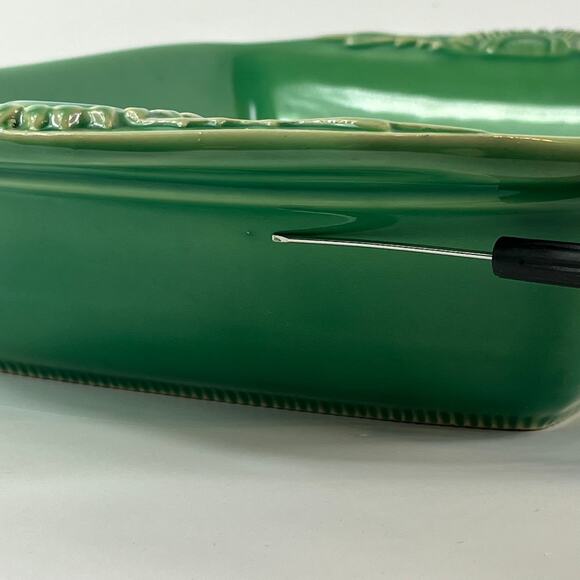 Appolia Casserole Dish French Glazed Ceramic Green Emerald Baking Serving Dish - Picture 16 of 16